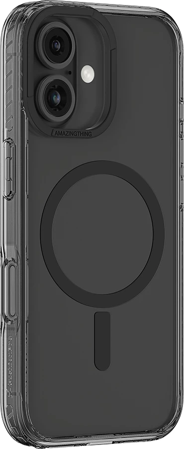 Mbështjellës AmazingThing Titan Pro Mag me unazë magnetike për iPhone 16, zi
