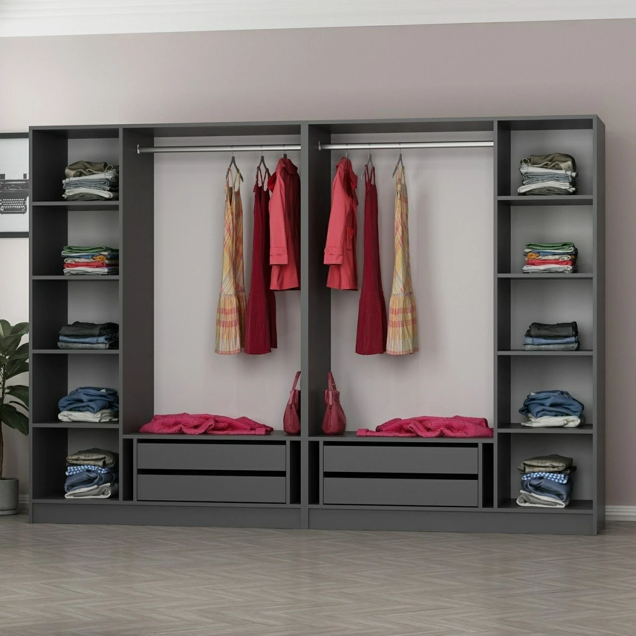 Dollap Skye Decor, anthracite, Kale - 5094