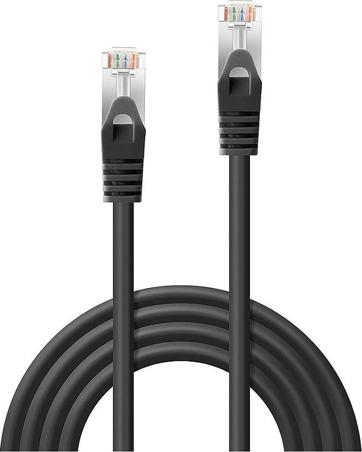 Kabllo rrjeti Ethernet LINDY 48381, Cat5e F/UTP, 1 m, RJ-45, e zezë