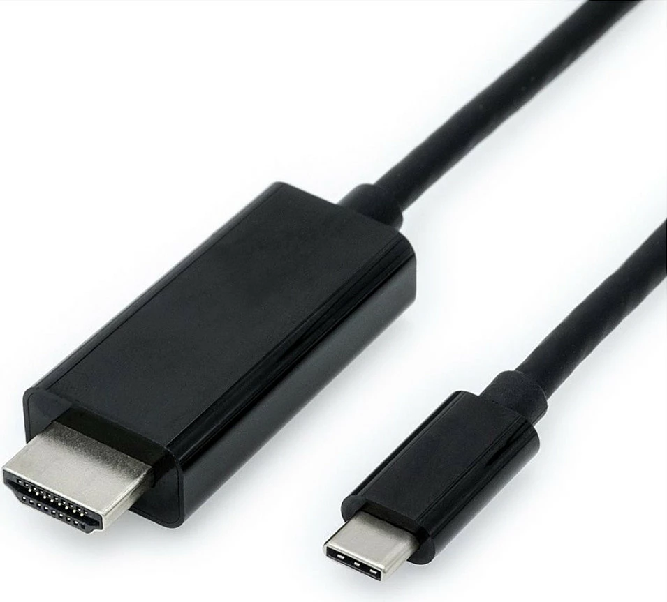 Kabllo adapter USB-C në HDMI VALUE 11.99.5840, 4K 3840x2160@60Hz, e zezë