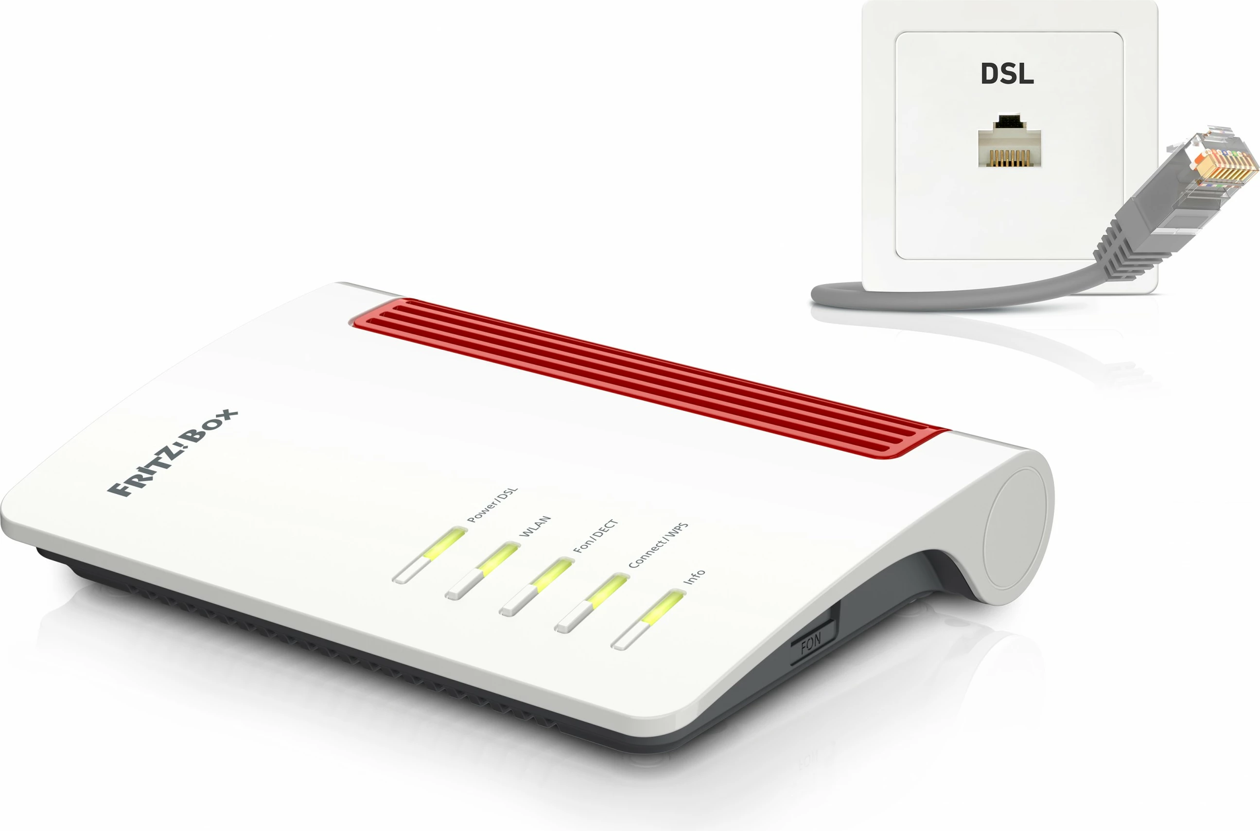 Router AVM FRITZ!Box 7530, WLAN, VDSL, i bardhë