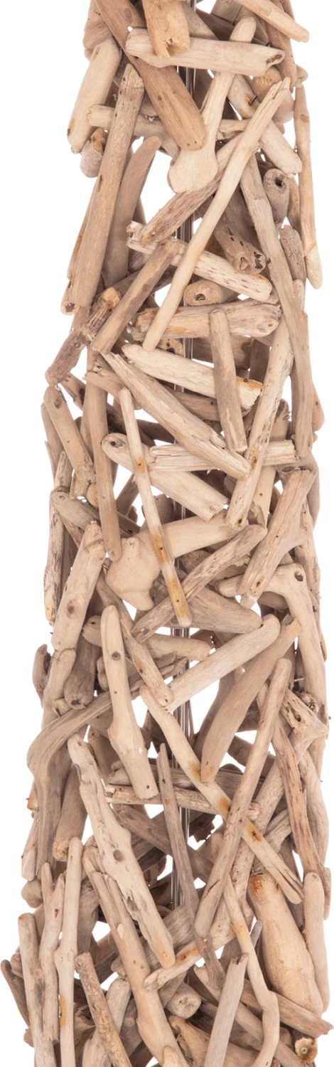 Llambë dyshemeje dekorative ALTAR, dru bregdeti, kapak PVC i bardhë, Φ45x153cm