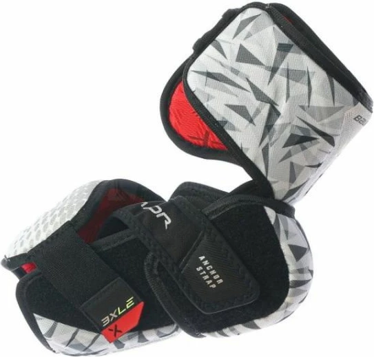 Mbrotjës bërrylash për hokej Bauer, unisex, të bardhë/zeza