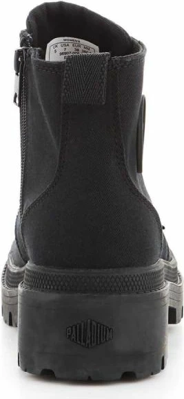 Këpucë Palladium Pallabase Twill për femra, të zeza