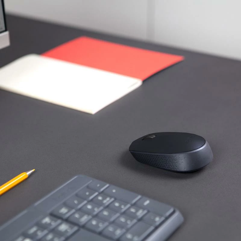 Maus wireless Logitech M171 2.4GHz USB nano receiver, ambidextrous, Black e zezë
