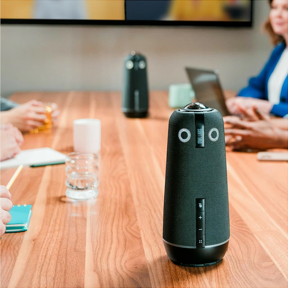 Kamerë konferencash Owl Labs Meeting Owl 4+, 360°, 4K, mikrofon & altoparlant, e zezë