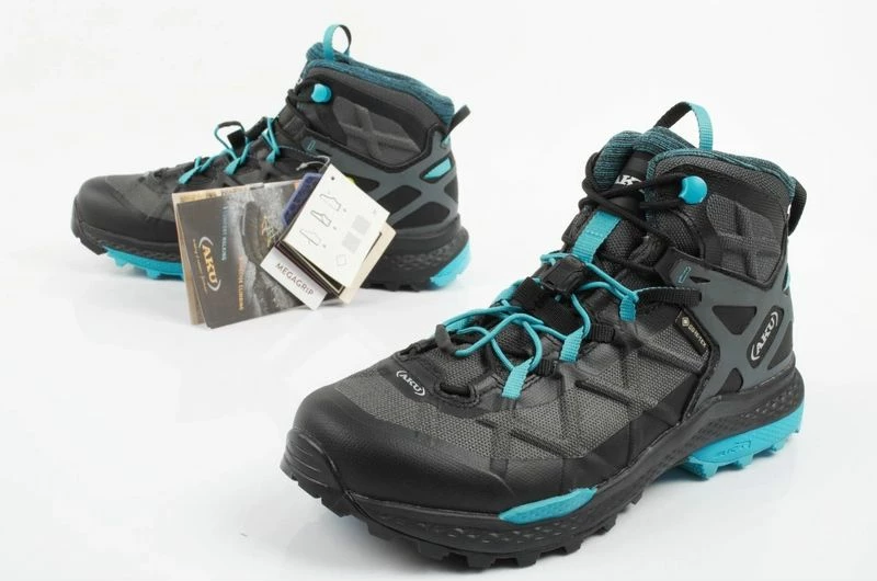 Atlete hiking Aku Rocket Mid DFS GTX femra, të zeza/turquoise
