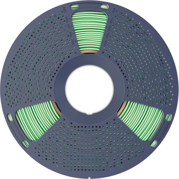 Filament 3D Sunlu PLA+ Silk TC Blu G P, Tri-Color 1.75 mm, blu-jeshile-vjollcë