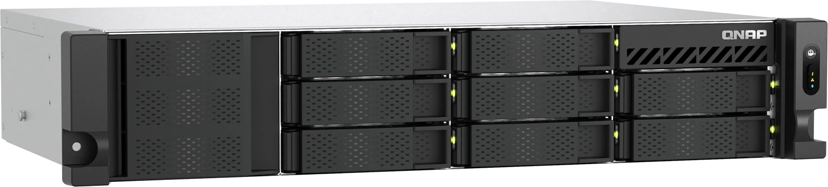 NAS server QNAP TS-855eU-8G, 2U, 8x2.5"/3.5" SATA, Intel Atom C5125, 8GB RAM, 2x2.5GbE, i zi
