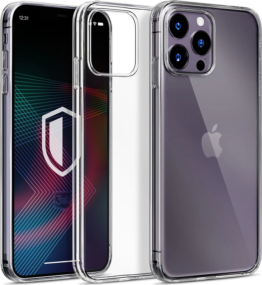 Mbështjellës 3mk Clear Case për iPhone 14 Pro Max, Transparent