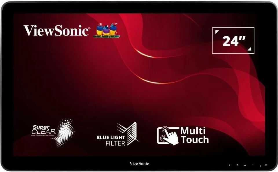 Monitor ViewSonic TD2430, 23.8 inç, VA, FHD, Touchscreen, Dual Orientation, zi