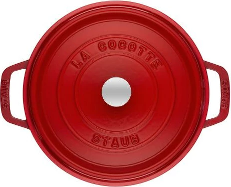 Tenxhere gize me kapak Staub La Cocotte 40509-852-0 28 cm 6.7 L, e kuqe qershi