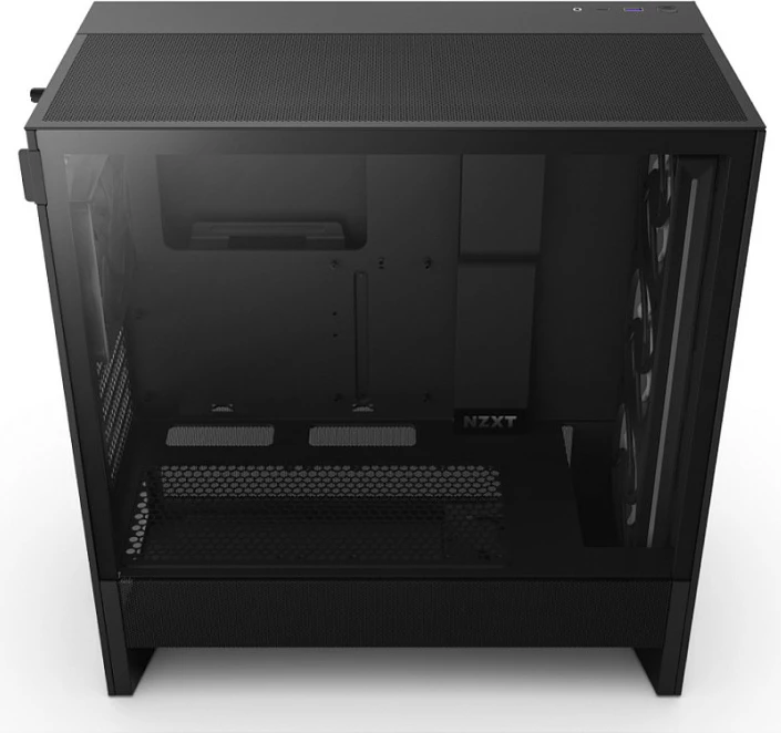 Kasë NZXT H5 Flow RGB, Midi Tower, ATX/EATX/micro ATX/Mini-ITX, Tempered Glass, e zezë