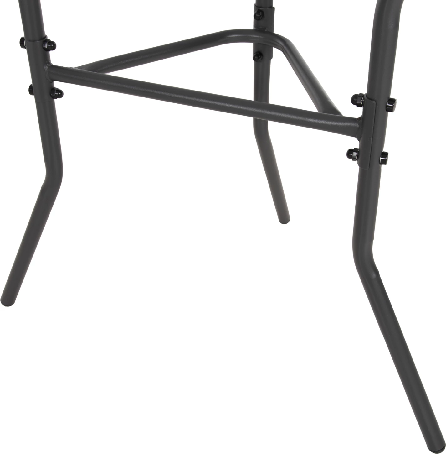 Tavolinë gjysmë rrethore LIMA FH5967.01 metalike, ngjyrë gri, me sipërfaqe xhami 70x40x64.5H cm