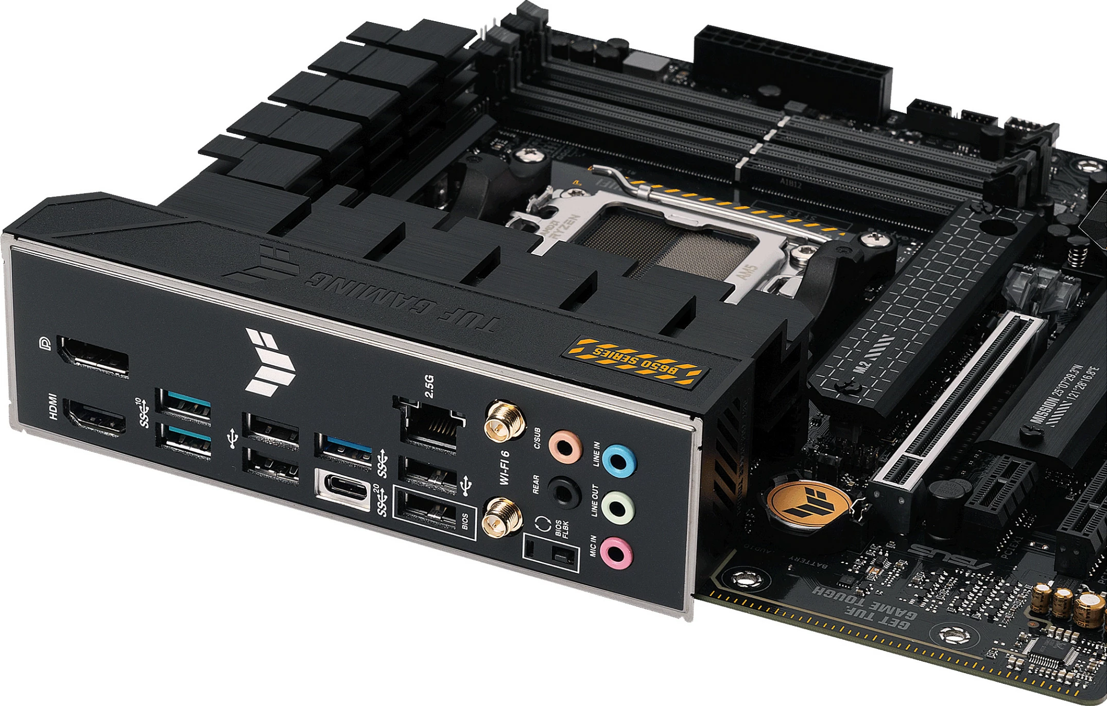 Pllakë amë ASUS TUF GAMING B650M-PLUS WIFI, Socket AM5, DDR5, 128 GB, micro ATX