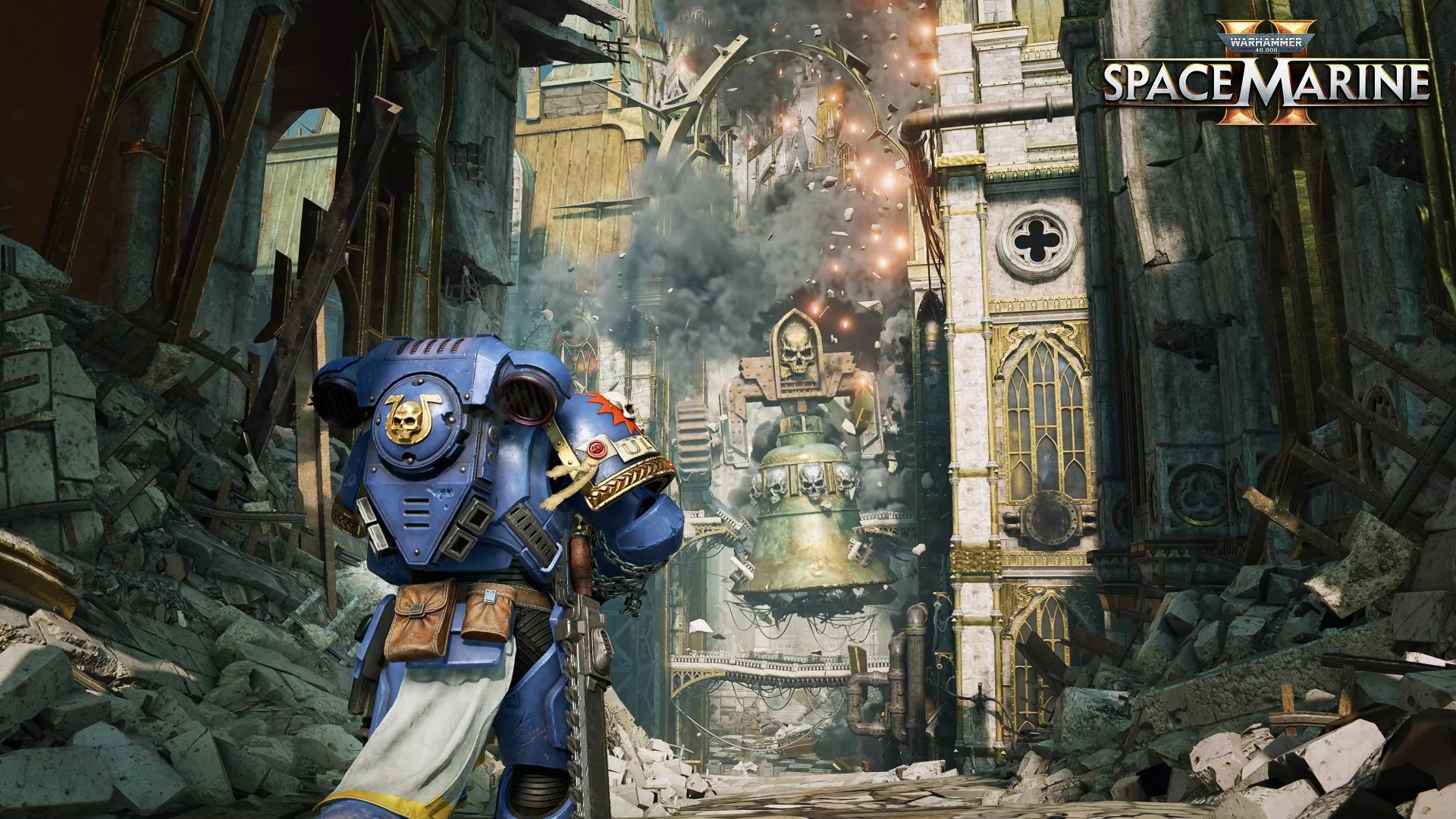 Lojë për Xbox Series X, Focus Entertainment, Warhammer 40,000: Space Marine 2 Gold Edition, PEGI 18, paketë me Season Pass + steelbook booklet
