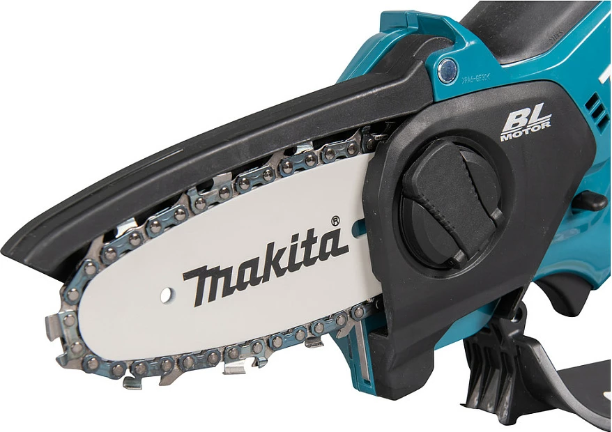 Mini sharrë zinxhir me bateri Makita UC100DZ, 12V, shinë 10 cm, pa bateri/karikues, blu/zezë