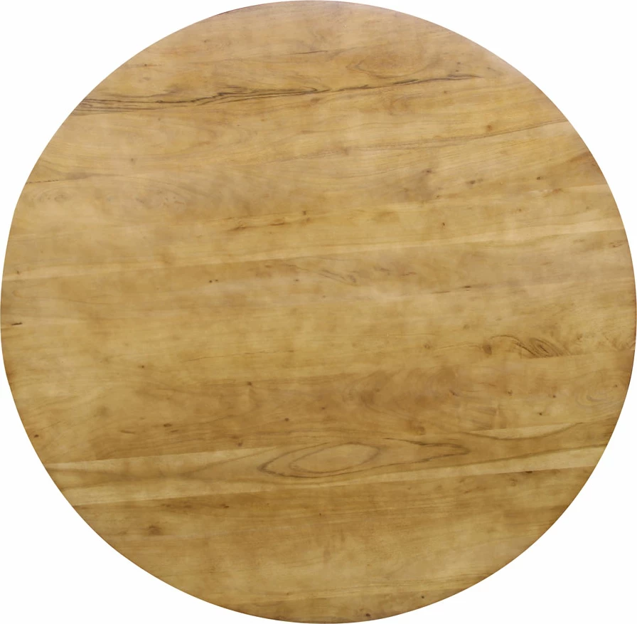 Tavolinë e rrumbullakët TORRE, ngjyrë arre, 130x130x76cm