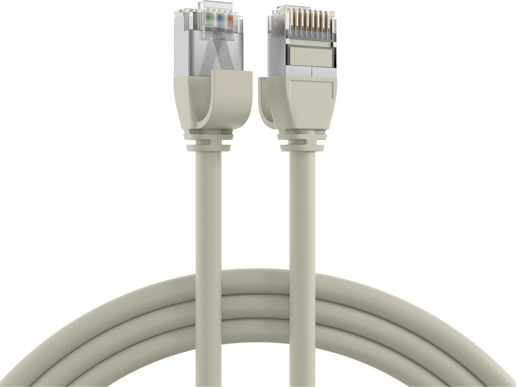 Kabllo rrjeti EFB Elektronik Cat6a RJ45 S/FTP 2m LSZH ultraflex, gri