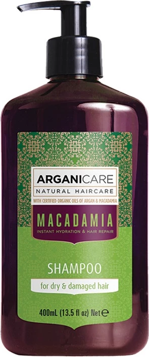Shampon për femra Arganicare Macadamia për flokë të thata dhe të dëmtuara, 100ml