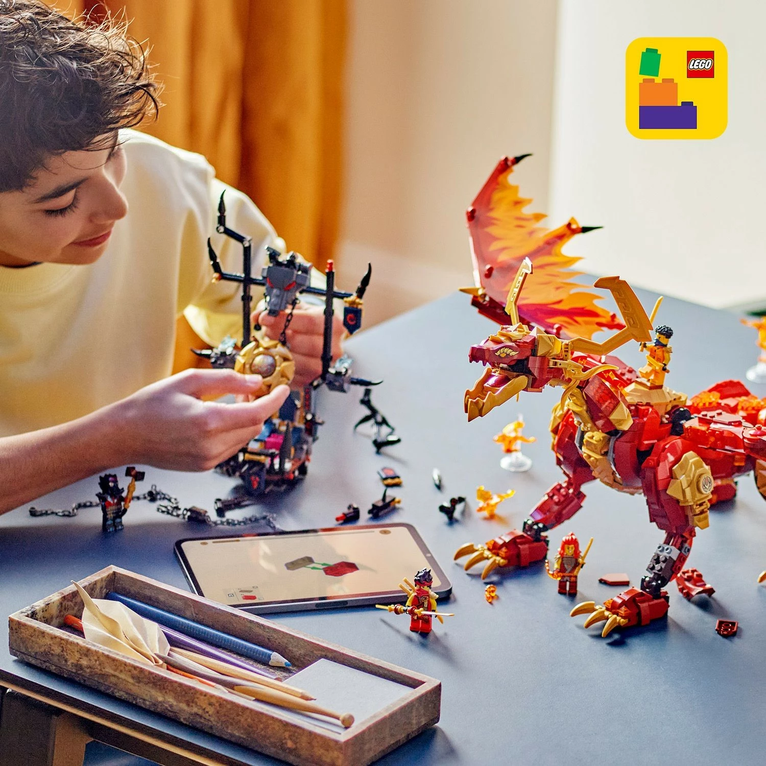 Set ndërtimi LEGO Ninjago 71822 Quelldrache der Bewegung, shumëngjyrësh