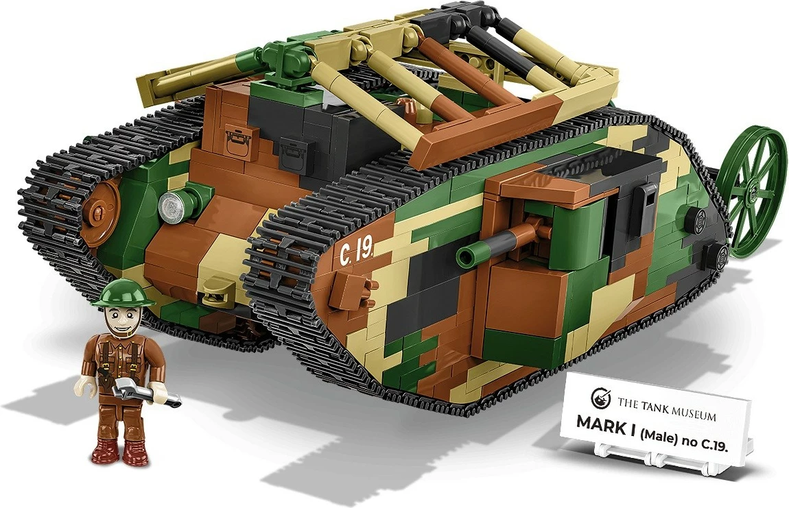 Set blloqesh Cobi Klocki Mark I Male NO C.19, 878 pjesë, Kamuflazh
