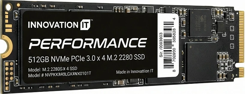 SSD M.2 NVMe Innovation IT Performance 512GB, PCIe 3.0 x4, 2280
