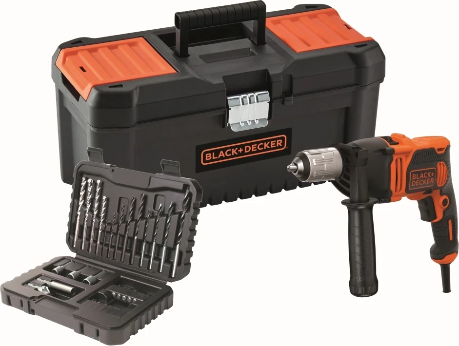 Vrtalë goditëse Black&Decker BEH850KA32 850W, set 32 copë