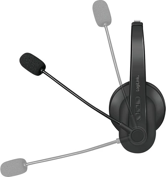 Kufje LogiLink BT0059, Bluetooth 5.0, mono, me bazë karikimi, të zeza