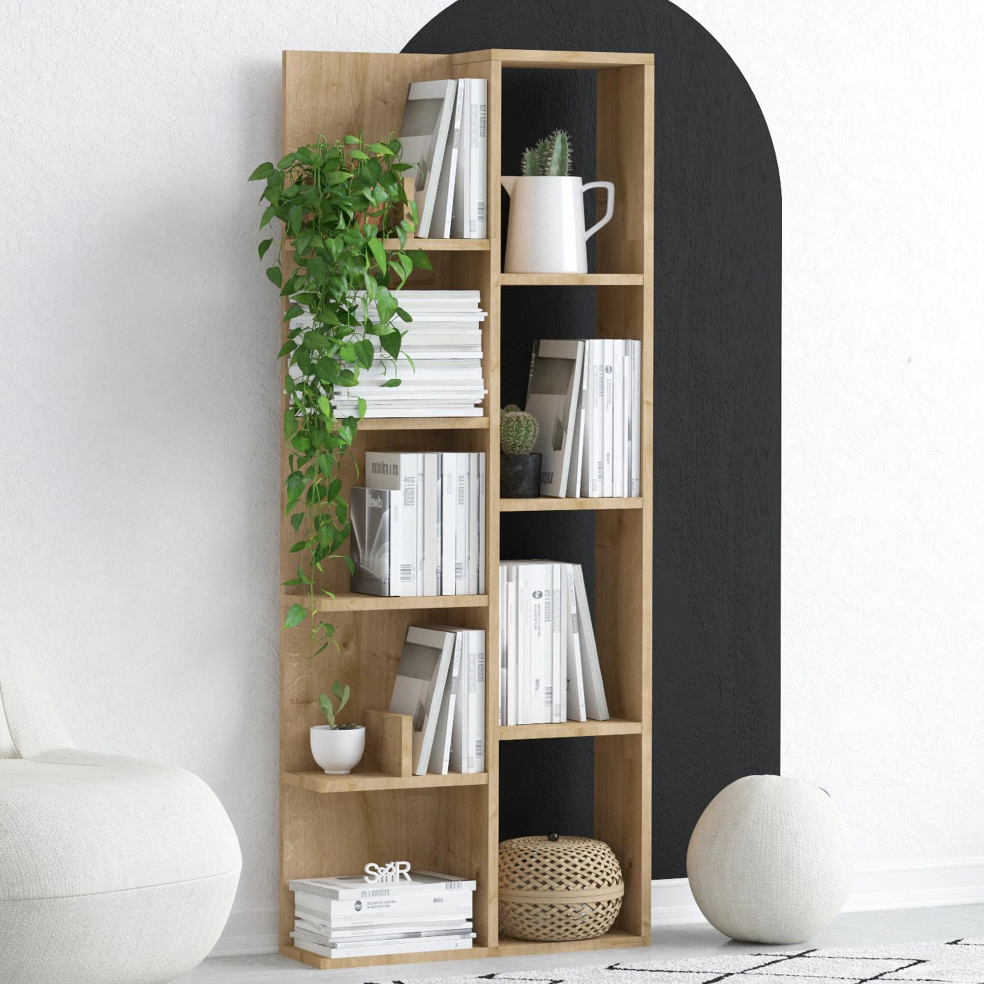 Raft librash Hanah Home, ngjyrë lisi, Lily
