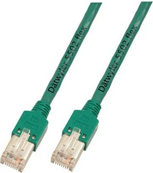 Kabllo LAN EFB Elektronik K8706.0, Cat5e, 0.5 m, S/UTP, RJ45-RJ45, e gjelbër