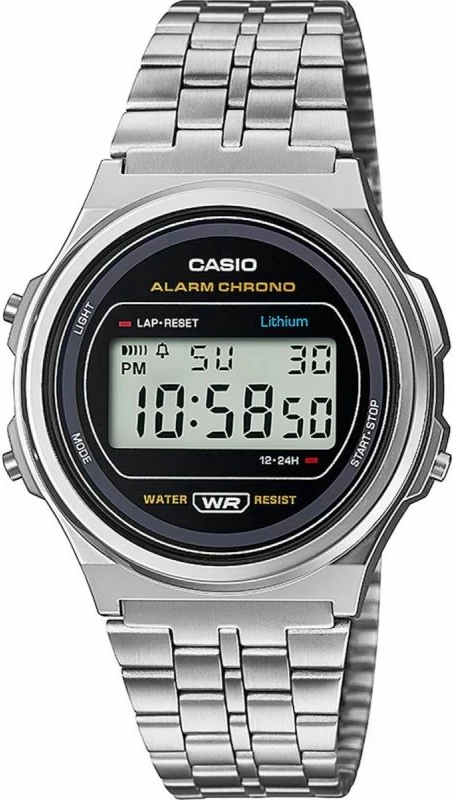 Orë dore femra Casio A171WE-1AEF, argjend