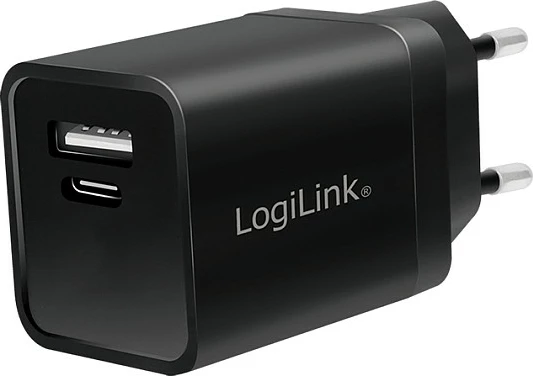 Set karikues LogiLink USB-A/USB-C Charging Kit, 15W, 1x USB-A + 1x USB-C, i zi