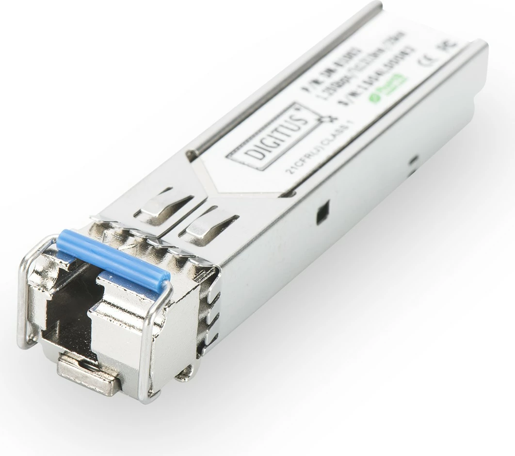 Modul SFP Digitus mini GBIC, kompatibil me HP, 1.25 Gbps, 20km, DDM, metallic