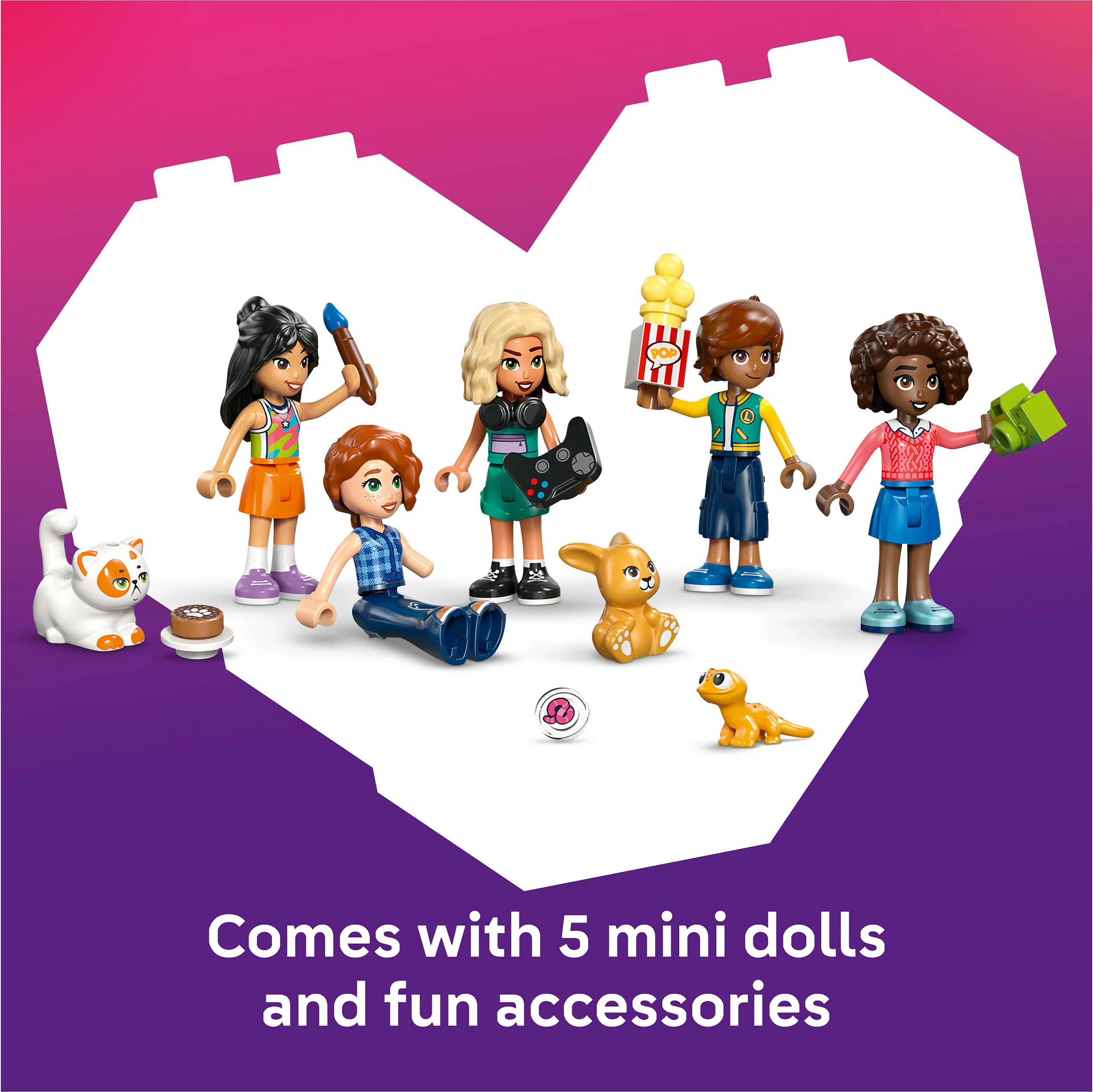 Set ndërtimi LEGO Friends Heartlake City Friends Club House 42689, 794 pjesë, 8+, shumëngjyrësh