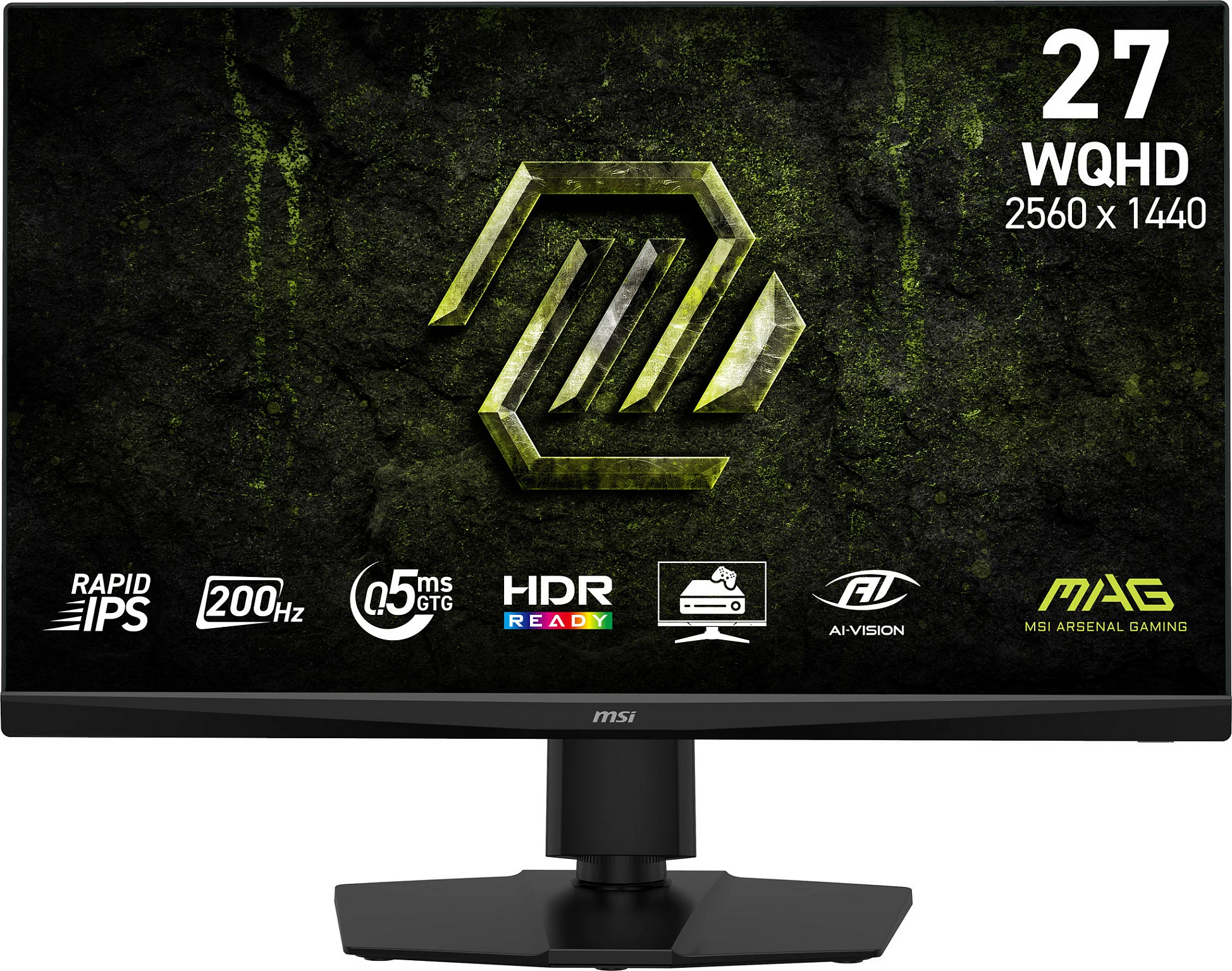 Monitor gaming MSI 9S6-3CF7CA-001, 27", WQHD 2560x1440, Rapid IPS, 200Hz, 0.5ms, i zi