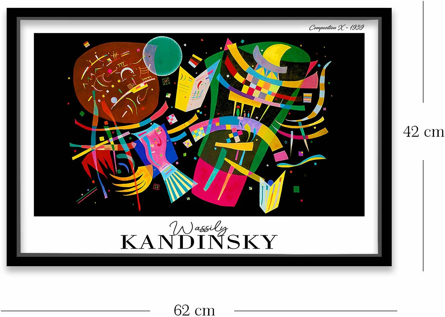 Pikturë dekorative me kornizë Wallity, 4262SYHKANDINSKY-001