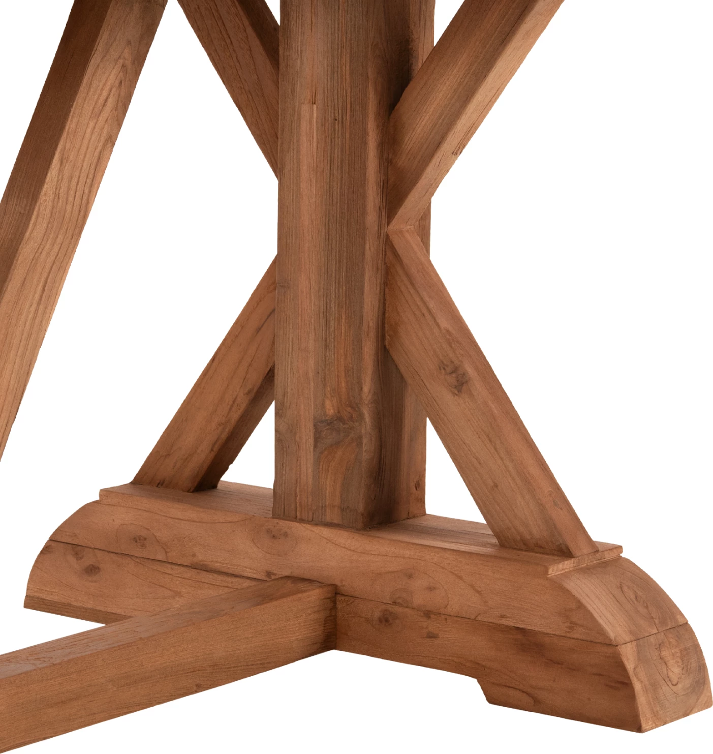 Tavolinë ngrënieje KRONOS, dru TEAK i ricikluar, ngjyrë natyrale, 200x90x75 cm