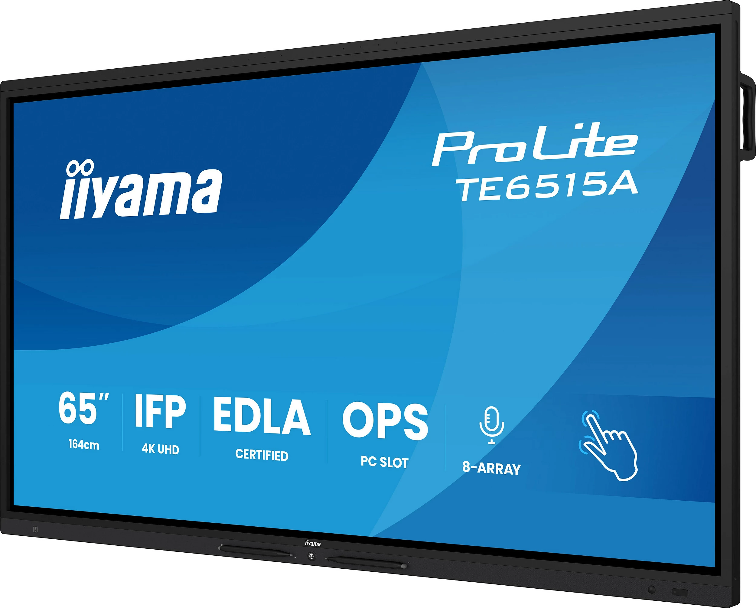 Ekran interaktiv iiyama ProLite TE6515A-B2AG, 65" 4K UHD, i zi