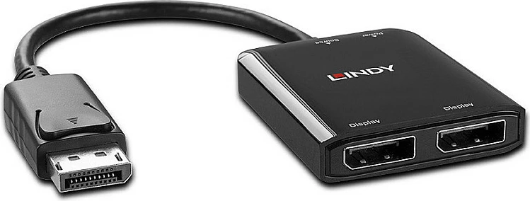 Hub DisplayPort LINDY 38430, MST 2x DP, 4K 30Hz, i zi