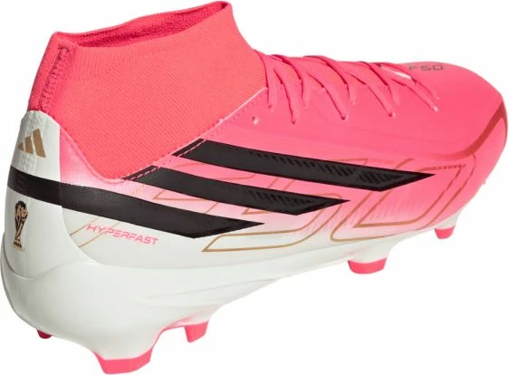Atlete futbolli adidas F50 Hyperfast League Mid FG KJ6714, rozë [Madhësia: 42 2/3]