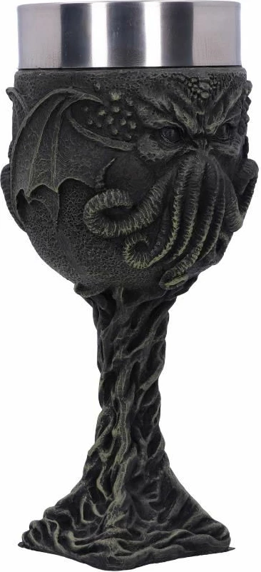 Krigë dekorative Nemesis Now Cthulhu\'s Thirst 17 cm, rrëshirë me insert inox, e zezë