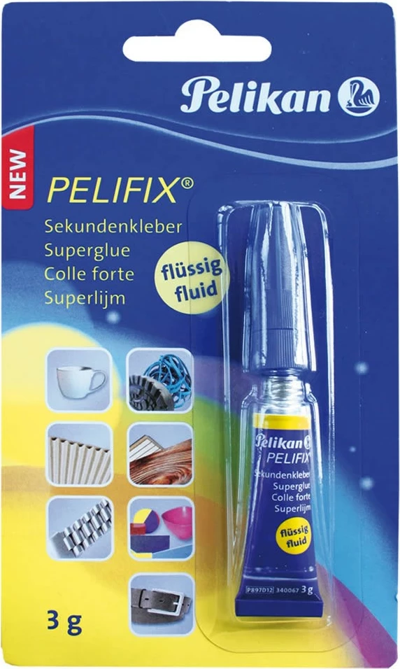 Ngjitës i lëngshëm Pelikan PELIFIX, 3g, blu