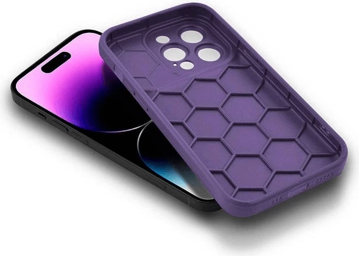 Mbështjellës silikoni HAVANA Xiaomi Redmi 12C, matte carbon, vjollcë, MPN 17557