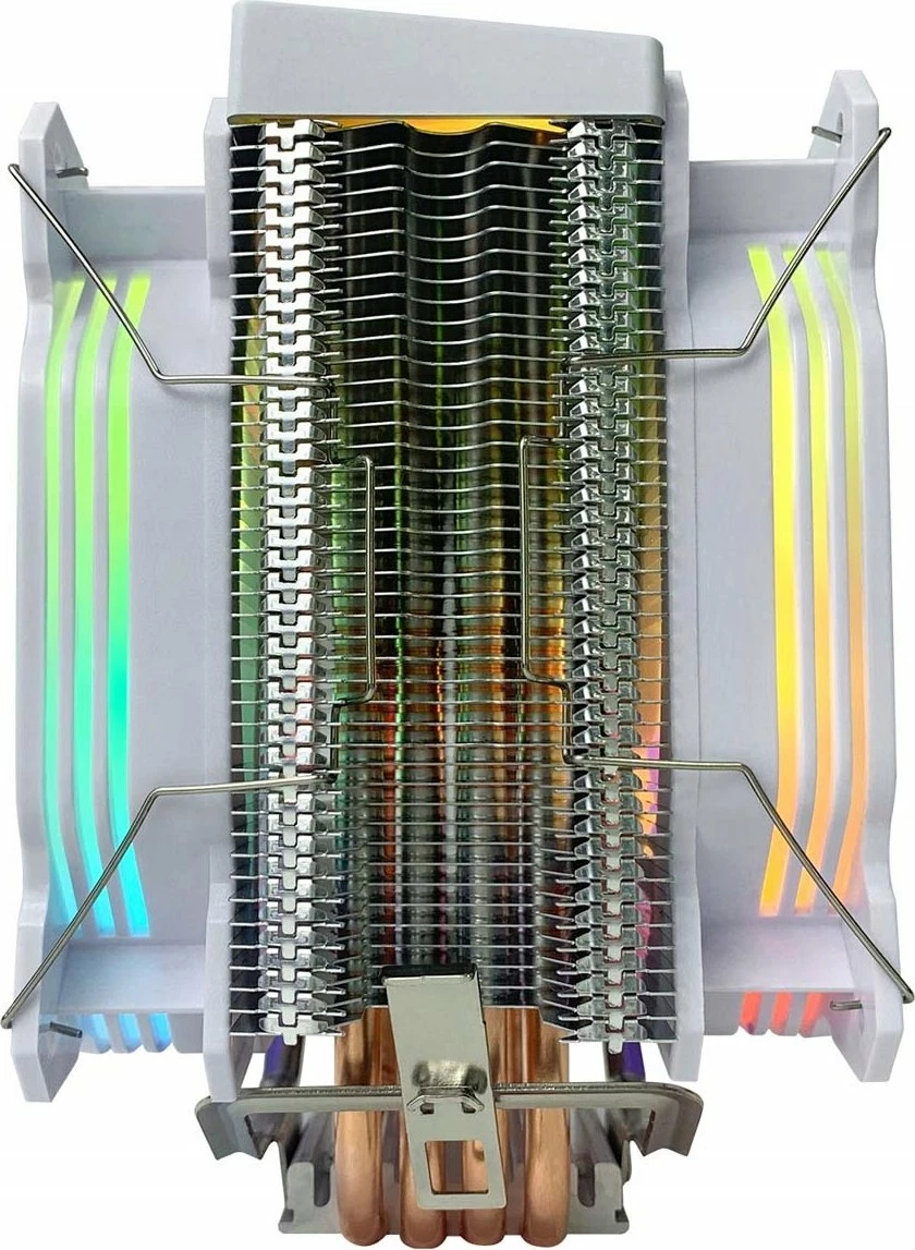 Ftohës CPU Rampage Octagon C60 (OCTAGONC60-WHITE), 2x120mm, ARGB, TDP 180W, i bardhë