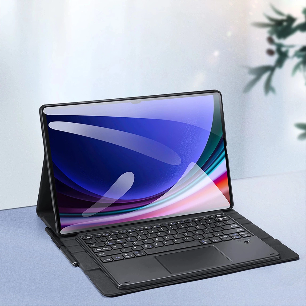 Mbështjellës me tastierë Bluetooth Dux Ducis TK Series për Samsung Tab S9 Ultra, i zi