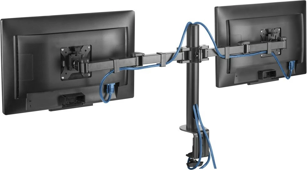 Mbajtës monitori tavoline Hama 118494, 2 krahë, 13-35 inç, i zi