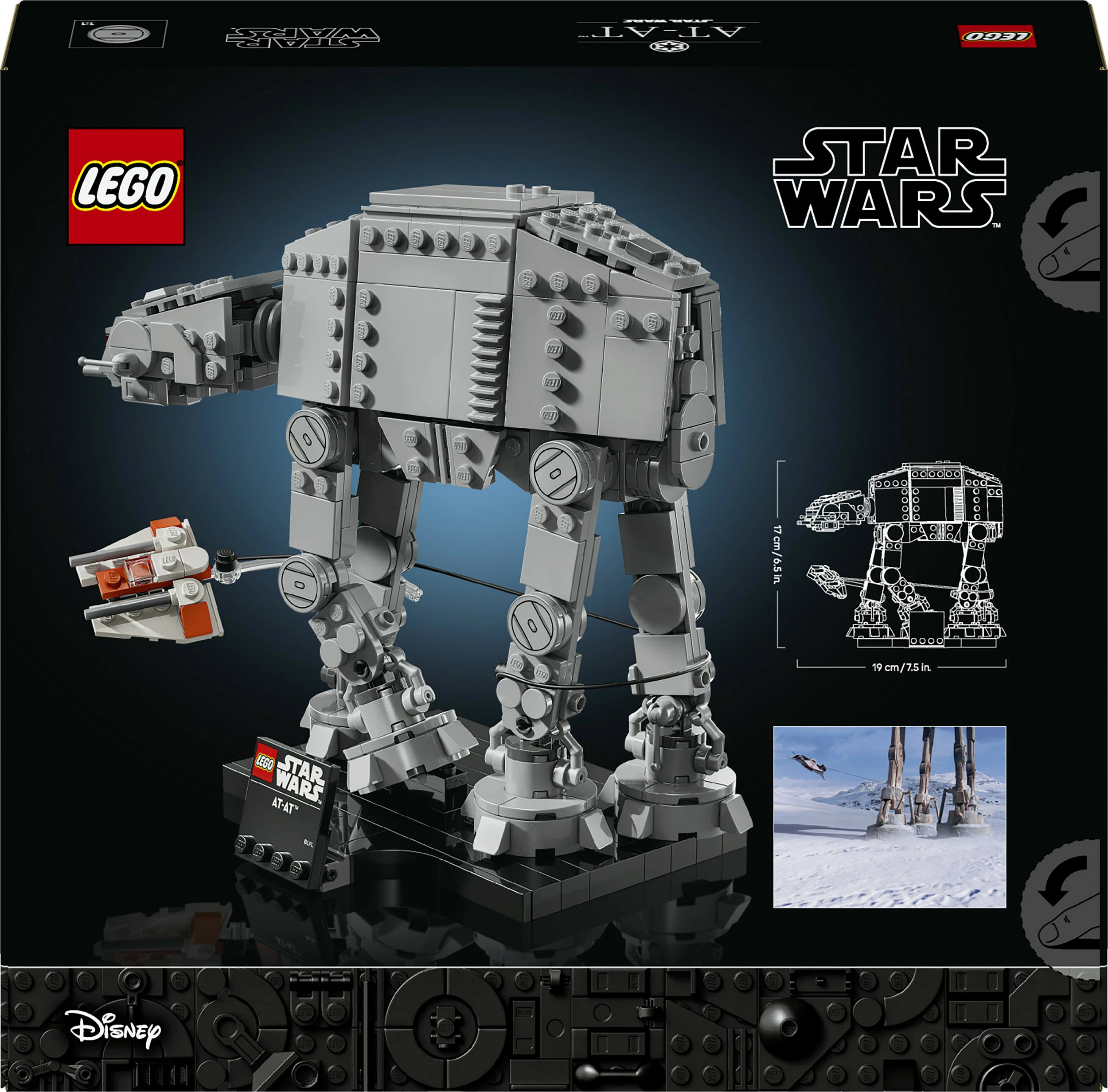 Set ndërtimi LEGO Star Wars AT-AT 75440, 525 copë, 18+, shumëngjyrësh