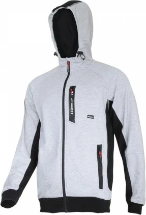 Duks me kapuç LAHTI PRO L4012602, material pambuk/poliester 270 g/m², madhësia L, gri/zi