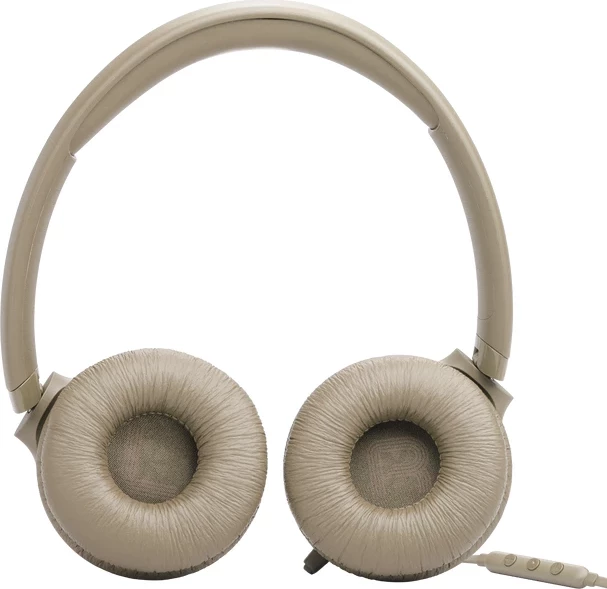 Kufje JBL Tune 530, me kabllo USB-C, bezhë